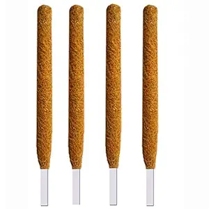 LIVEONCE - 2 feet Moss and Coir Stick for Indoor, House and Plant Creepers Support (Brown, 2 ft) -4 Pieces