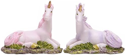Small Resin Unicorn Ornament Decoration 6cm ~ Colour Vary