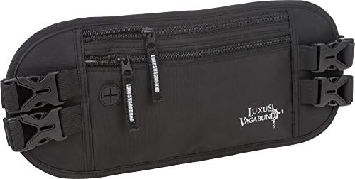 Flat waist bag for men and women with RFID blocker - Hip bag money bag for sport festivals, travelling and jogging