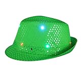 Yvelands Party Hut Blinklicht leuchten bunten Pailletten Unisex Kostüm Dance Party Cap