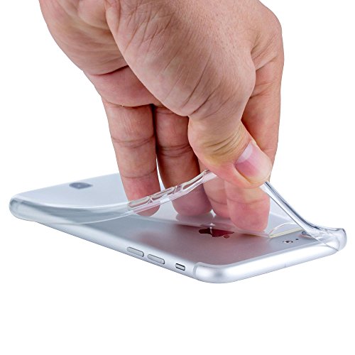 Funda transparente de silicona para iPhone 7   8    Carcasa ultra delgada y ligera    Ajuste perfecto    Skin case de TPU resistente UTECTION  