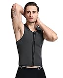 LaLaAreal Hombres Camisetas Termicas de Compresion de Neopreno para Sudaracion Excesiva , Desarrollo Muscular , Adelgazar Rápido con Quema Grasa , Faja Barriga y Abdomen