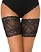 Produktbild UMIPUBO Elastische Oberschenkelbänder Socken Damen Sexy Lace Schenkel-Band Anti-Chafing Bands Anti-Rutsch Oberschenkel (D:70-75cm, Schwarz)