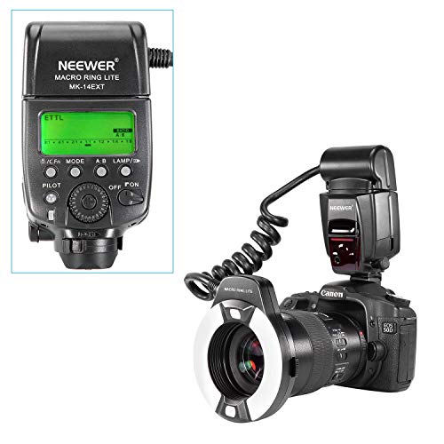 Compara Precios para Neewer Macro TTL Ring Anillo luz de Flash con LED
lámpara de Ayuda AF, AF Assist Lamp para Canon E-TTL TTL Cámaras/Tales
como Canon EOS 5D Mark II EOS Rebel Revisión
