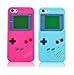Price comparison product image Newstore iPhone 6 Case,Nintendo Classic Gameboy Game boy Case Cover Soft Rubber Gel For New Apple iPhone 6 6G 4.7 inch Bundle Pack (x2) Light Blue,Hot Pink