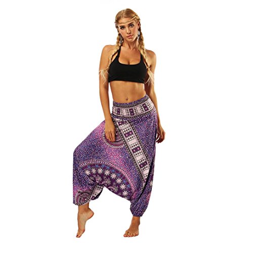 Sannysis Mujer Pantalon Etnica Aladin Haren Pant Aladdin Hippie