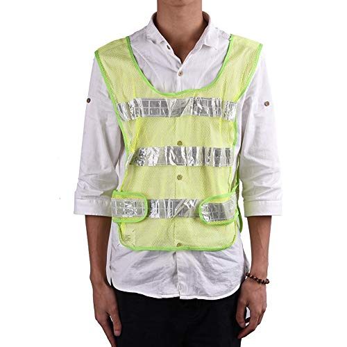 Preisvergleich Produktbild Sicherheitsweste reflektierende Weste Hygiene reflektierende Sicherheit Outdoor-Sportbekleidung super helle Verkehrswarnung reflektierende Schutzweste für Nachtlaufen mit reflektierenden Streifen