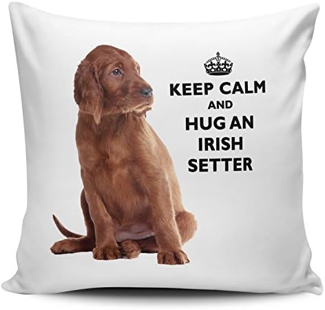 Keep Calm And Hug An Irish Setter Cushion Cover