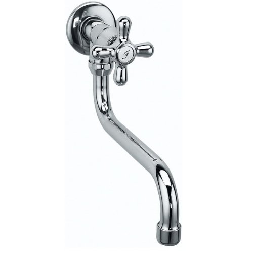 Nostalgie Wandarmatur Wandventil Wasserhahn für Kaltwasser Einzelhahn