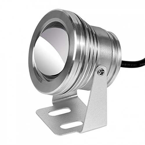 LTC ® 10W RGB Unterwasser LED Flutlicht Wasserdicht Gartenlampe Außenstrahler 12V DC für Aquarium Fountain Pool Brunnen mit Fernbedienung - 5