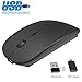Produktbild Kabellose Maus Wiederaufladbare, 2.4G Geräuschlose Tragbar Mäuse Mouse Wireless Maus mit USB Nano Empfänger und USB-C Adapter, Optische Maus für PC Laptop iMac MacBook Microsoft Pro, Office Home