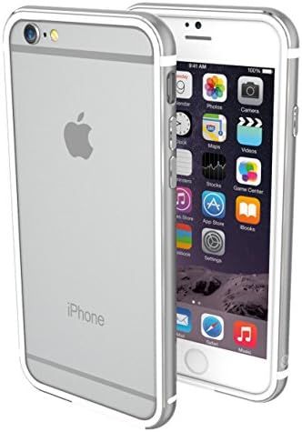 ThanoTech K11 Premium Bumper for Apple iPhone 6 Plus/6s Plus - White/Silver, Case, TPU