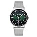 Produktbild Pottoa Herren Uhren Mode Luxus Mesh Gürtel Uhr Doppelauge Dial Analog Quarz Herrenuhr Lederband Herrenuhr Automatik Herrenuhr Luxus Uhr Business Datum Modisch Analog Quarzuhr