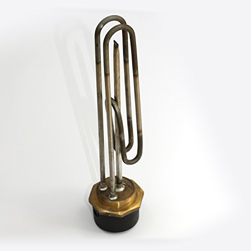 35.56 cm von INCOLOY Tauchsieder mit Thermostat von INCOLOY 27.94 cm, Von BEAB Genehmigt, 3 KW, 2,25 Bsp-Stecker, RoHSEN 60335-2-73 Zugelassen