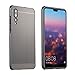 Produktbild Huawei P20 Pro Hülle,P20 Pro Metall Cover,WIWJ Handyhülle Metall Case Cover 2 in 1 Aluminium Rahmen Zurück Rückseite Bumper Case Metal Hülle Ultra Dünn Anti-Scratch Shockproof Hard Schutz Handy Hülle Case Schutzhülle für Huawei P20 Pro+1x Touch Stylus Pen-Schwarz