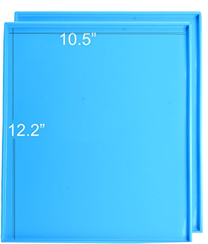 Silikon - matte, Ksendalo platzdeckchen / Kind / die Kinder / KINDER MIT erhabenem, wiederverwendbare / anti - rutsch - / Portable / gerollt, matte, Blau (2 - Pack)