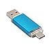 Produktbild MuSheng USB Sticks, USB 3.0 8/16/32/64GB Leichter USB Flash Laufwerk Disk Digital Typ-C OTG & USB Dual Use USB Sticks (32GB, Blau)