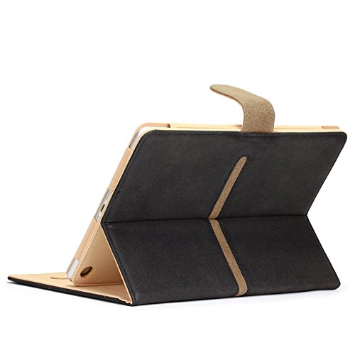 iPad Air 2 [2014 Version-6.Generation] Hülle Original Urcover® [DEUTSCHER FACHHANDEL] Smart Cover Schutzhülle Case Etui mit Sleep/Wake Funktion ?? Zubehör | Schwarz - 3