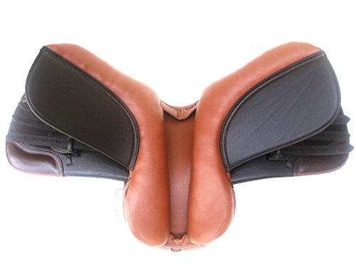 GENERAL-PURPOSE-SYNTHETIC-HALFLINGER-SADDLE-WIDE-FIT-BROWNTAN-COLOR-SIZE-17