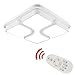 Produktbild ETiME 48W Design LED Deckenlampe dimmbar mit Fernbedienung Led Deckenleuchte Wohnzimmer Lampe Schlafzimmer Küche Leuchte 2700-6500K Weiß Quadratform (52x52cm 48W Dimmbar)