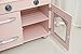 Teamson Kids Childrens Wooden Large Vintage Pink 1 Piece Wooden Pretend Role Play Kitchen Toy TD-11414C