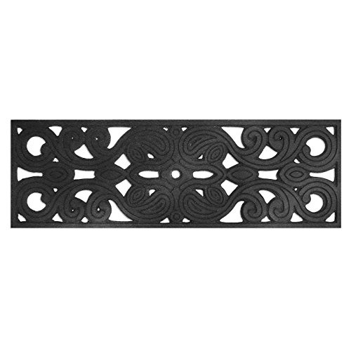 Dehli Stufenmatte aus Gummi | mit prachtvollen Ornamenten | rutschhemmend | 25x75cm | verschiedene Stückzahlen (1 Stück) - 2