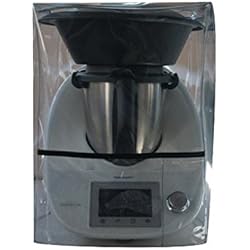 Ma Belle Housse - Housse De Protection Pour Thermomix Tm5/Tm31/TM6 Transparente Avec Varoma Biais Noir