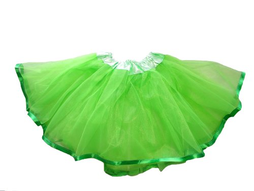 Tante Tina Falda de tul Ella con cinta para niñas - Tutú Enagua Falda de ballet - Verde