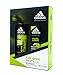Produktbild Adidas Weihnachten Geschenk-Set Pure Game Körper Haar Gesicht 3 in1 – Body Spray 150 ml & Shower Gel, Shampoo & Face Wash 250 ml