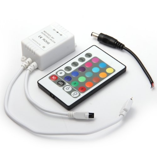 Sonline 2M 60 5050 SMD LED RGB Leiste Strip Band Streif RGB + 24 Taste Remote - 5