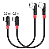 [Stark und langlebig]: Hochwertige, engmaschig gewebte Nylonjacke mit einer Lebensdauer von über 10000 Biegungen macht dieses 90-Grad-Typ-C-Kabel langlebig und robust. Beachten Sie, dass dieses Produkt möglicherweise nicht für Ihr Telefon geeignet ist, wenn es mit einem Hochleistungs- oder Dickenkoffer abgedeckt ist.