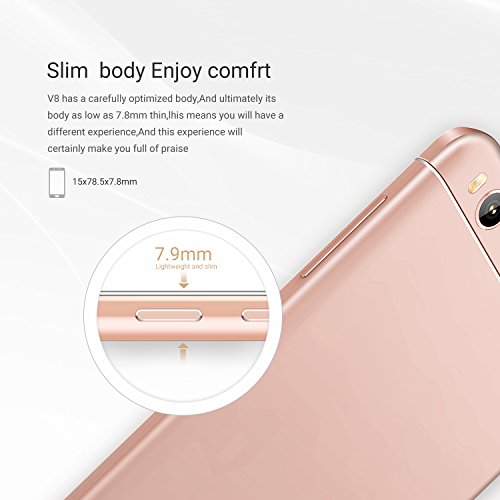 GÃ¼nstiges smartphone ohne Vertrag, KEN V8 Dual SIM 4G Handys, Touchscreen digitales 5,5 Zoll Display, Fingerabdruck Sensor, 16 GB Speicher, Android 6.0, BatteriekapazitÃ¤t 3000 mAh