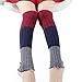 Nanxson(TM) Fashion Damen Strickt Beinwärmer Stulpen Patchwort Farbe TTW0007 (A)