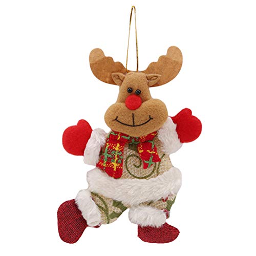 Preisvergleich Produktbild Faliya Weihnachten Weihnachtsmann Schneemann Puppe Weihnachtsbaum Hängende Ornamente Plüschtier Kreative Weihnachtsschmuck Kinder Geschenke, 3#