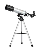 GEERTOP 90X Telescopio Refractor Básico con trípode de mesa, 360×50mm, para niños Observar el Cielo y Observación de aves