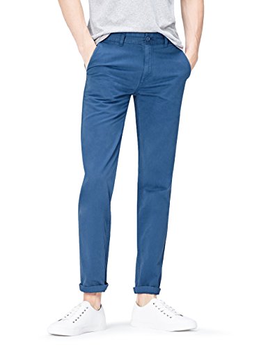 find. Regular Fit Chino Trousers Bleu (Navy), W29/L32