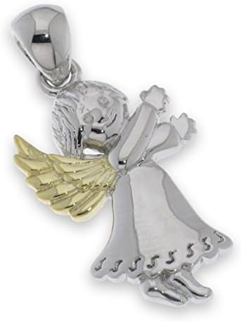Necklace with pendant angel silver 925 Sterling Gift religious woman child