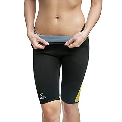 VEOFIT Short de Sudation Amincissant et Tonifiant Taille M - Objectif Ventre Plat et Cuisses Fines - OFFERTS : Housse + Guide de Remise en Forme avec Programme Fitness et Conseils Nutrition