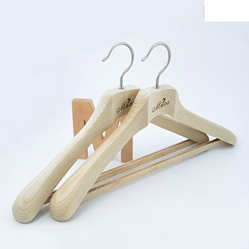 Luxury Ash Logs-colored Suit Hanger/High-grade Solid Wood Drying Rack/Clothing Store Show Clothing Support-A