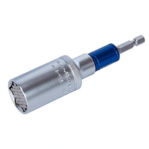 Preisvergleich Produktbild Hakkin Universal Steckschlüssel Socket Adapter Steckschlüsselsatz Multifunktions Handwerkzeuge Bohrer Adapter Reparatur Werkzeuge mit Bohrfutteradapter(dunkelblau Schaft) 9mm-21mm