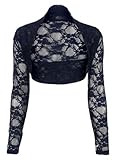  e-clothing - Torera - para Mujer Azul Azul Marino XL (44-46)