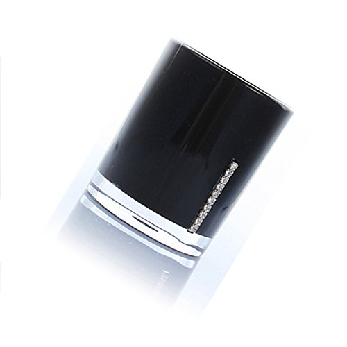 Badezimmer Accessoires – SODIAL(R)5 Teiliges Badezimmer Bad WC Accessoires Set Seifenspender Zahnputzbecher Schwarz - 3