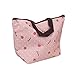 Moin®Portable Lunch Box Bag Tote Insulated Cooler Carry Bag for Travel Picnic 32*12*22cm Pink Cherry