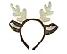 Price comparison product image Ladies Mens Christmas Deer Antler Deeley Bopper Ears Party Headband Brown