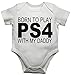 Price comparison product image Born To Play PS4 With My Daddy Funny Baby Bib