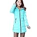 Produktbild TWBB Damen Winterjacke Daunenjacke leicht Wintermantel Outwear Steppjacke mit Kapuze Kapuzenpullover Daunenjacke Zusammenklappbar Warm mit Reißverschluss Jacke,9 Farben optional,Baumwolle,M-4XL