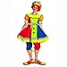 Produktbild Kostümplanet Clown-Kostüm Damen mit Clown-Mütze Karnevals-Kostüm Größe 40/42
