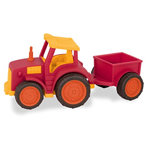 Wonder Wheels- Tractor con Remolque VE1018Z, Color Rojo (