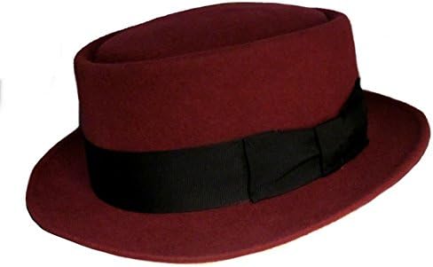 Denton Pork Pie Hat Maroon X-Large (61cm)