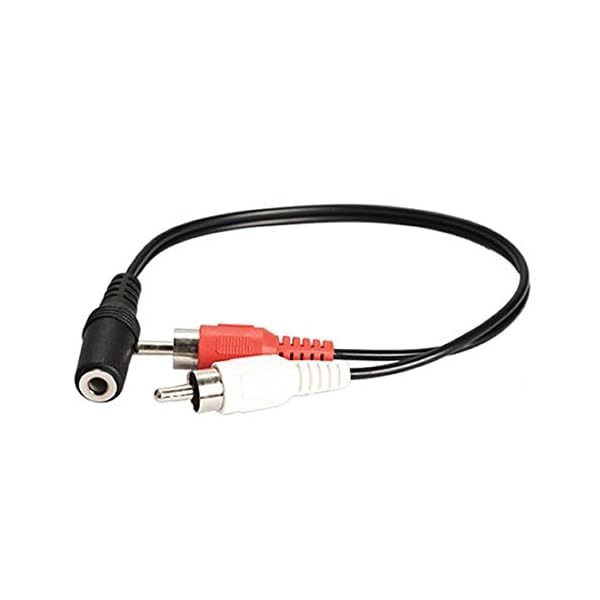 Cable de Audio Adaptador, Conector Hembra estéreo de 3,5 mm a 2 Jack RCA Macho, Audio Auxiliar - Image 3